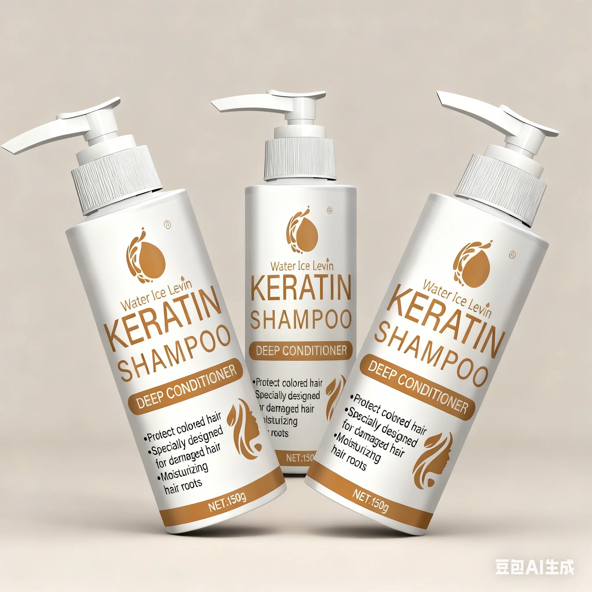 Water Ice Levin Keratin Shampoo Biotin Collagen Repair Treatment 150g - 8