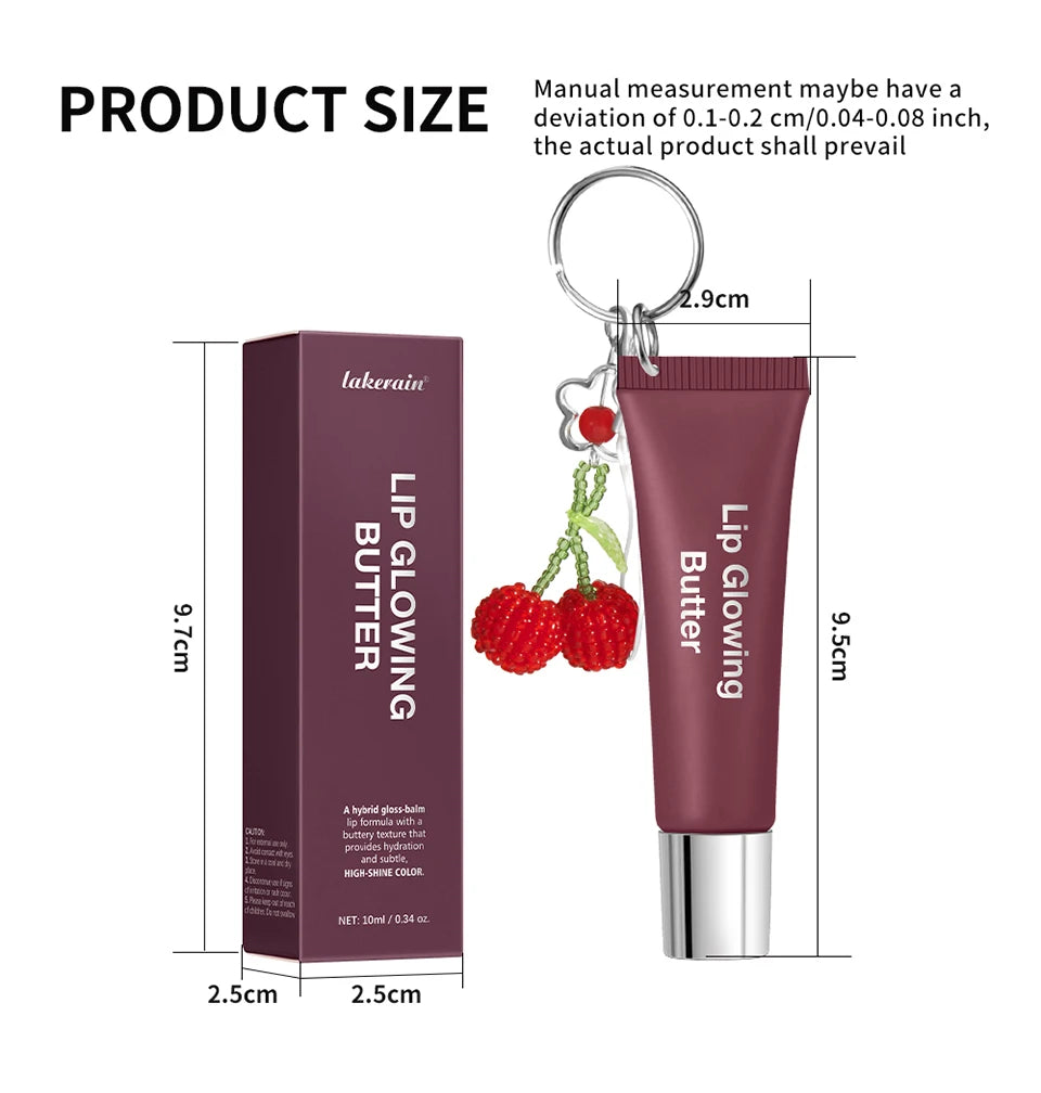 Hydrating Lip Gloss with Keychain for On-the-Go Shine - 14