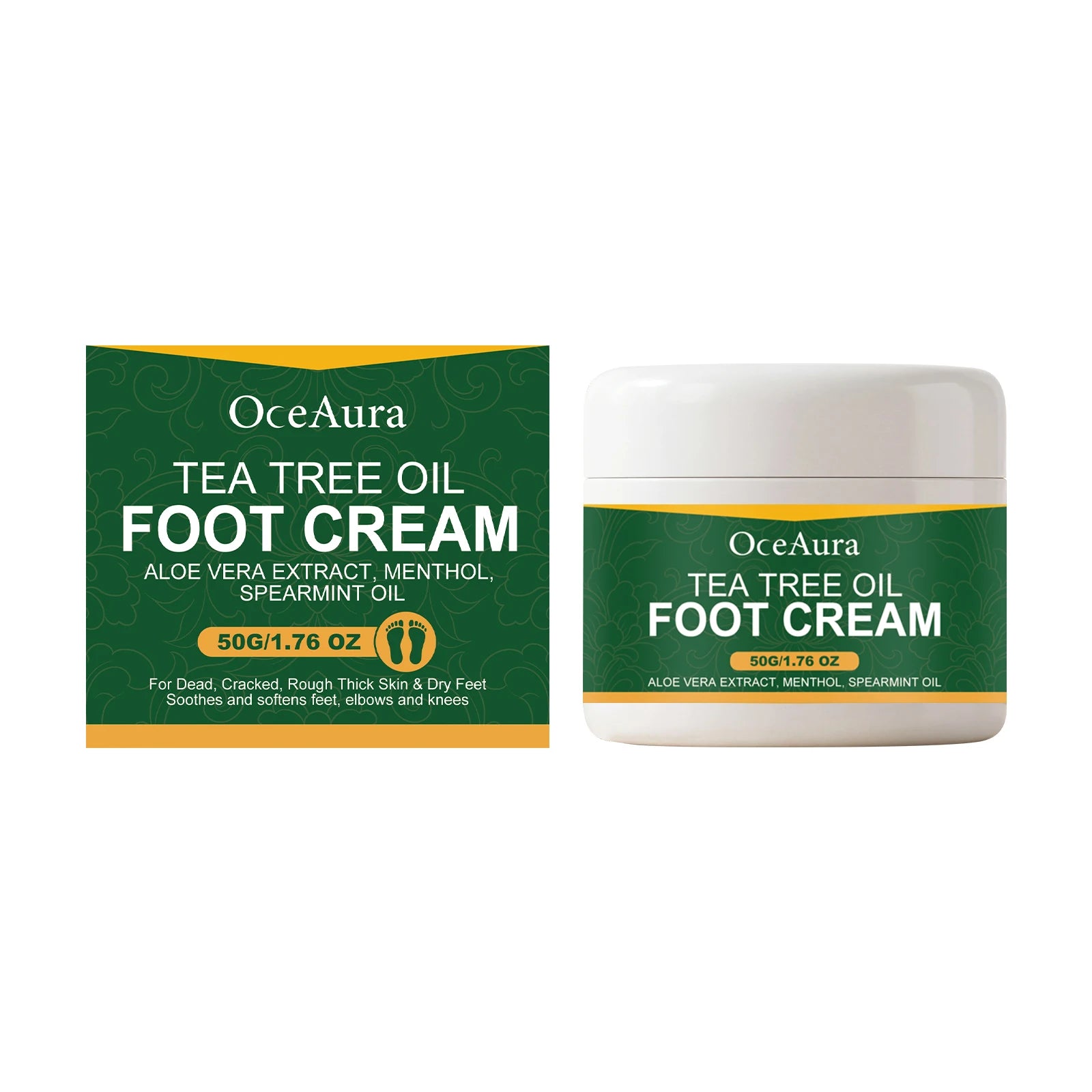 Tea Tree Oil Moisturizing Foot Cream for Cracked Heels - 7