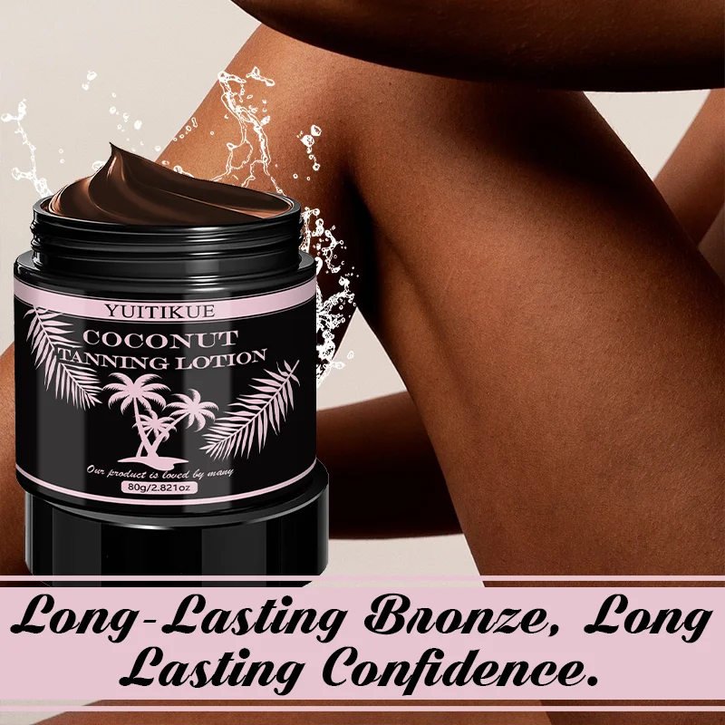 YUITIKUE Coconut Sunless Tanning Lotion Natural Bronzer for Body