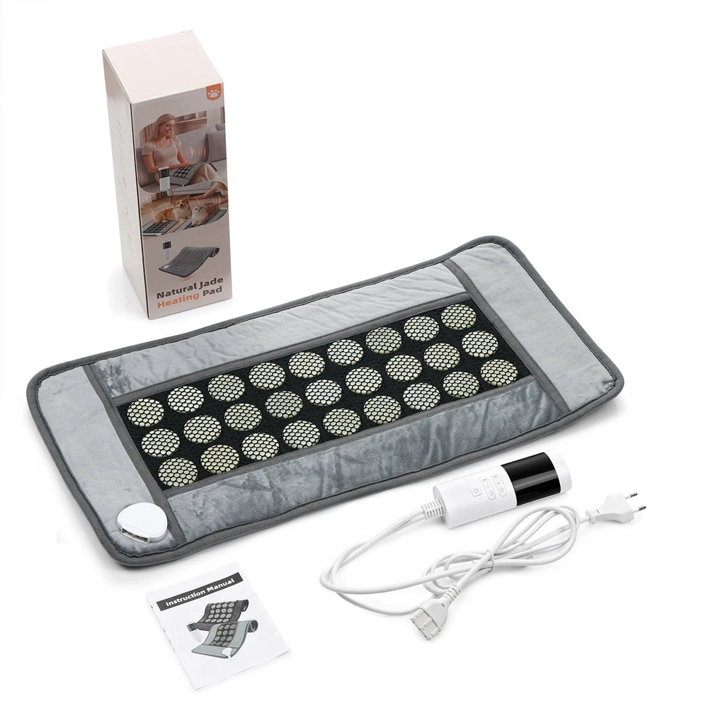 Jade Stone Electric Heating Pad for Pain Relief