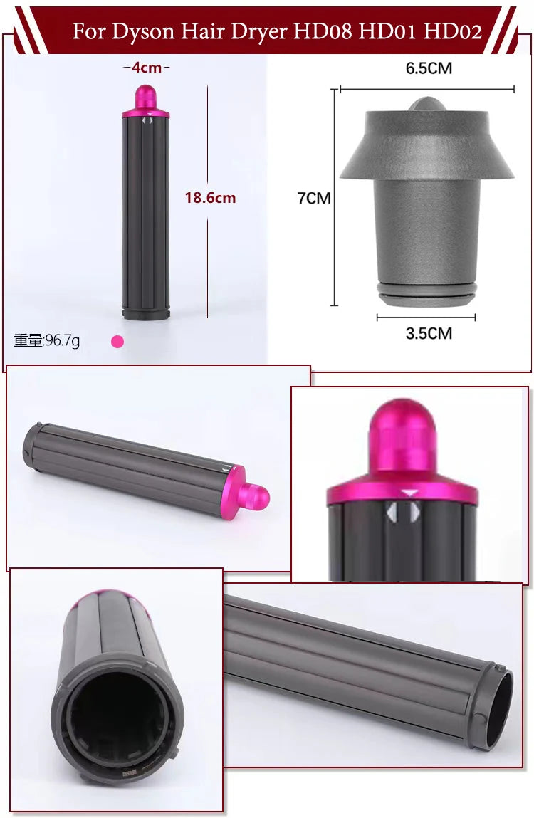 40mm Curling Attachment for Dyson Supersonic Hair Dryer Styler Tool - 10