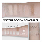 Dual-Ended Waterproof Foundation Stick with Built-in Brush