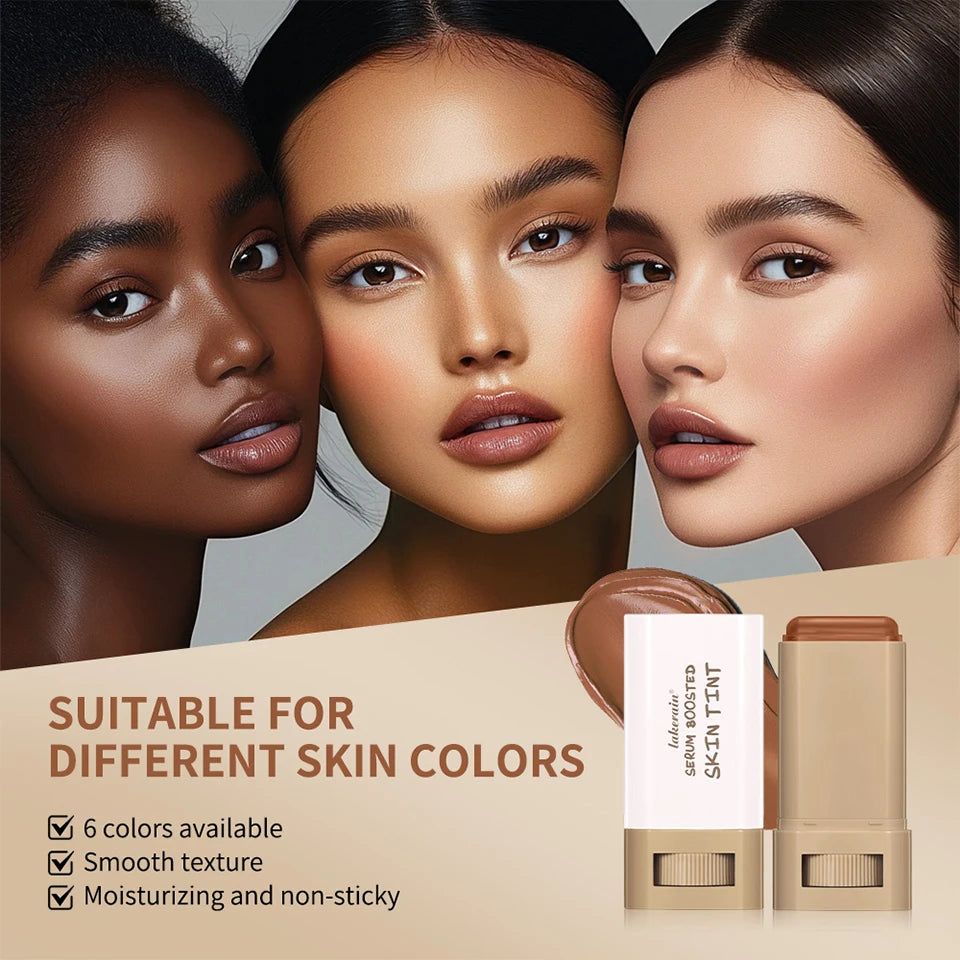 Matte Foundation Stick with Built-in Brush for Flawless Coverage - 23