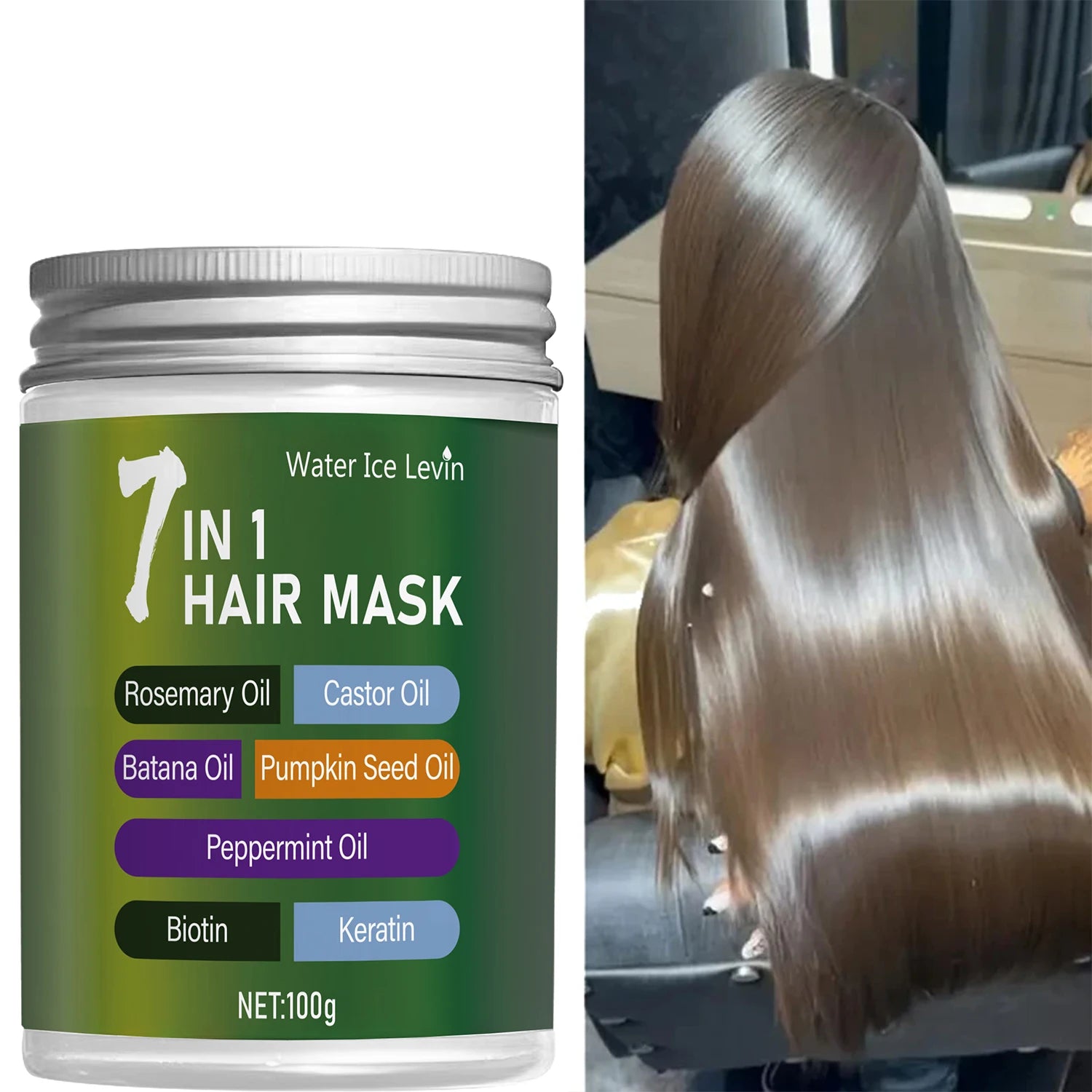 7-in-1 Hair Mask Biotin and Keratin Deep Conditioning Treatment - 4
