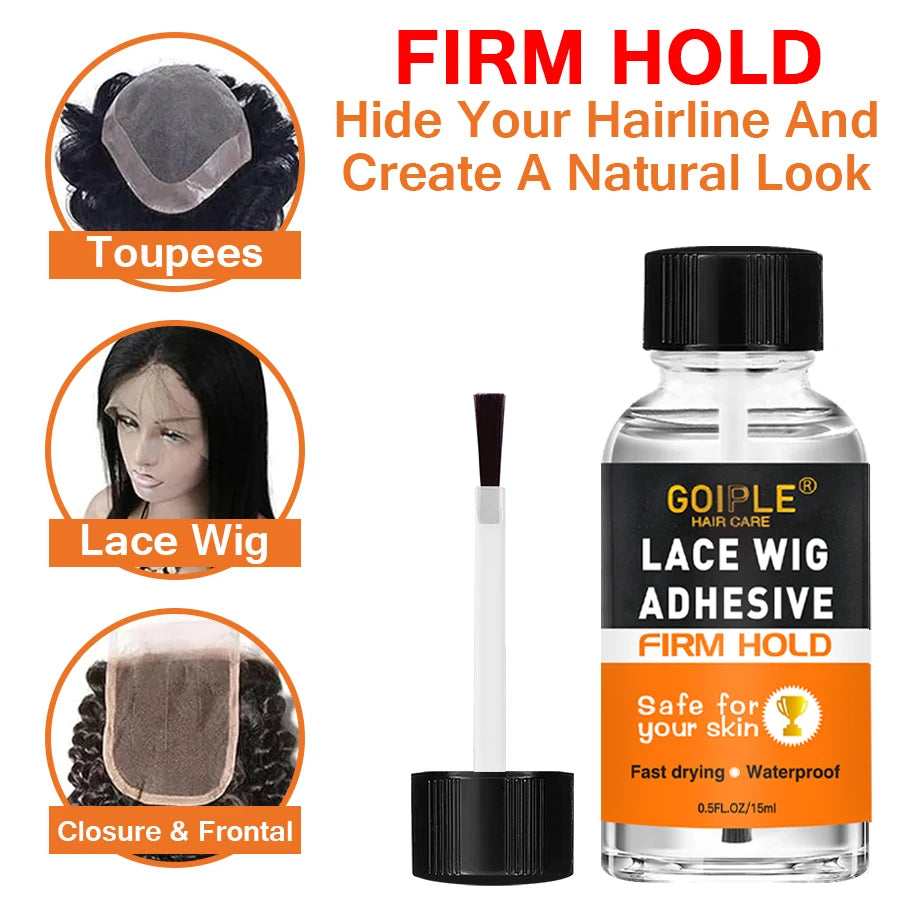 Goiple Lace Wig Adhesive Kit Professional Glue and Hair Wax Stick Set - 3