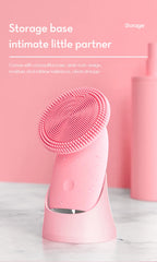 Electric Silicone Facial Cleansing Brush for Deep Pore Exfoliation