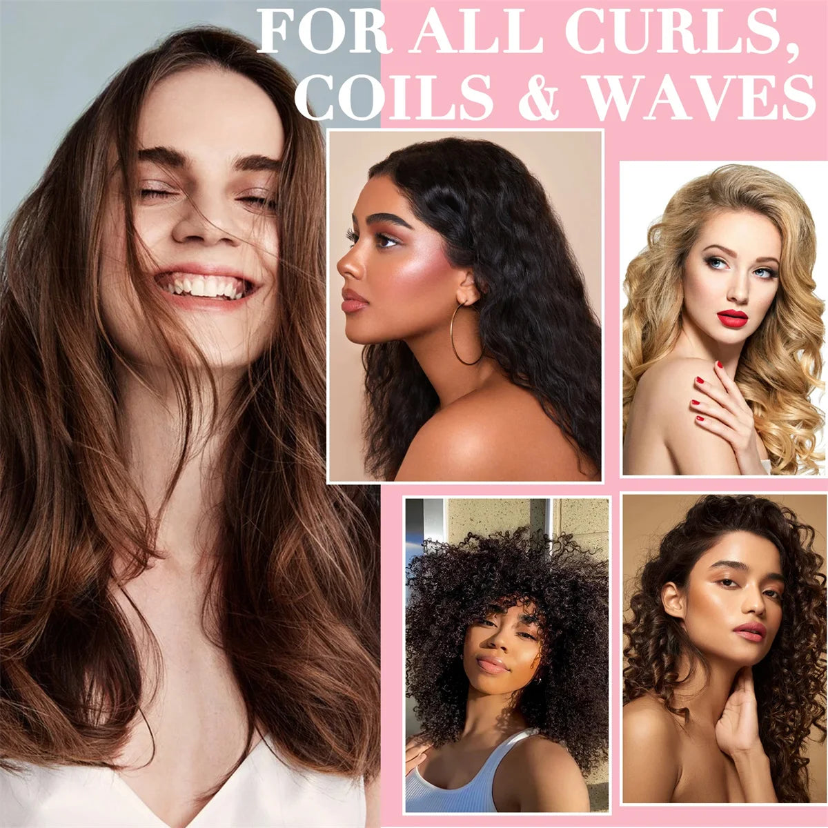 Goiple Rose Curl Mousse Hydrating Hair Styling Foam for Curly Hair