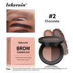 Two-Color Waterproof Eyebrow Powder Palette for Defined Brows
