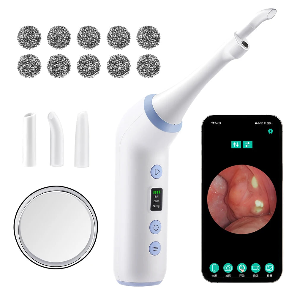 Portable Electric Tonsil Stone Remover with LED Light - 22