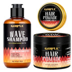 Goiple 360 Wave Shampoo and Strong Hold Hair Pomade Styling Set