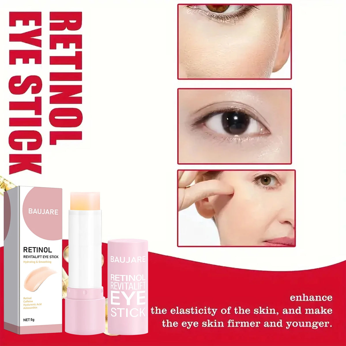 Retinol Eye Stick Moisturizing Vitamin C Anti Wrinkle Eye Serum Balm