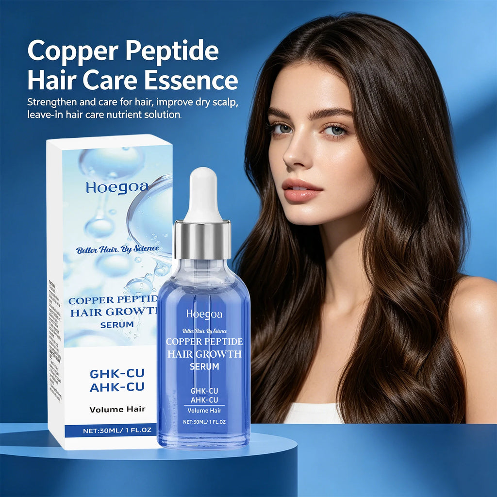 Copper Peptide Hair Growth Serum for Damaged Hair