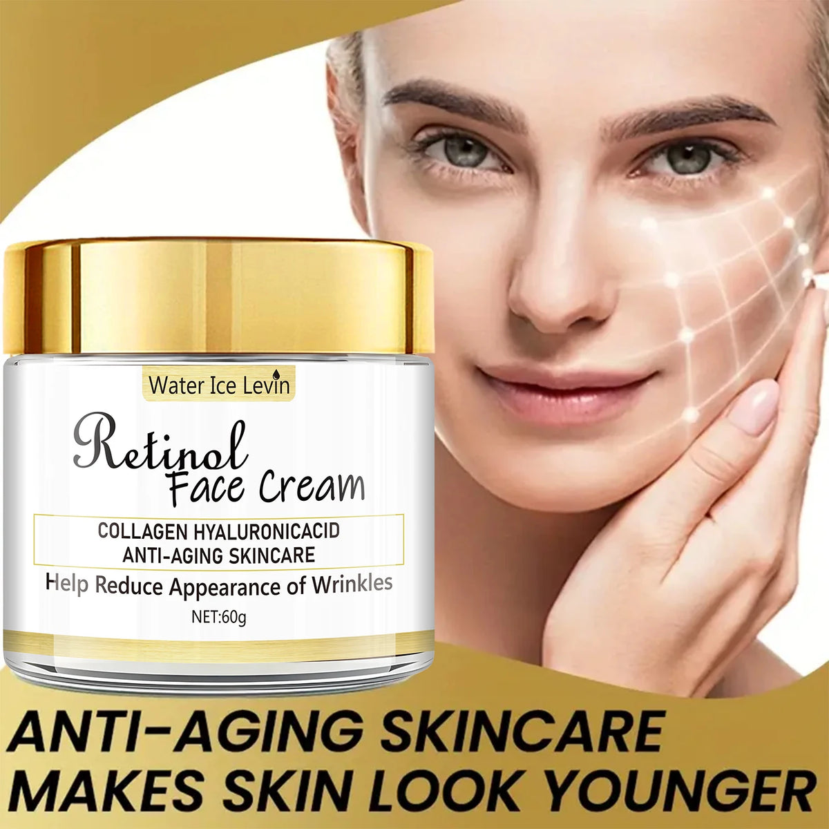 Retinol and Collagen Face Cream Anti Aging Moisturizer for Firming