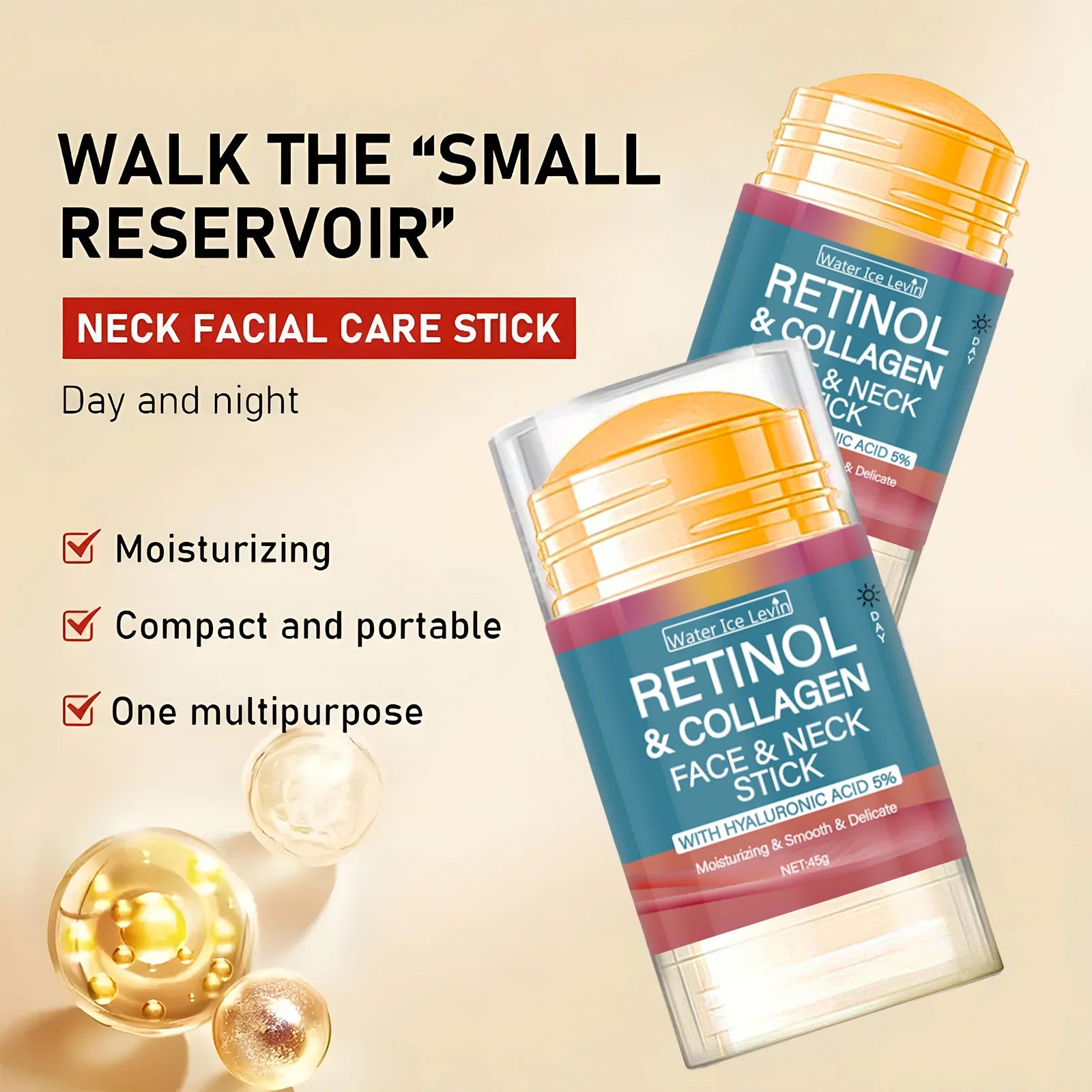 Retinol Collagen Firming Face Stick Anti Aging Moisturizer - 5