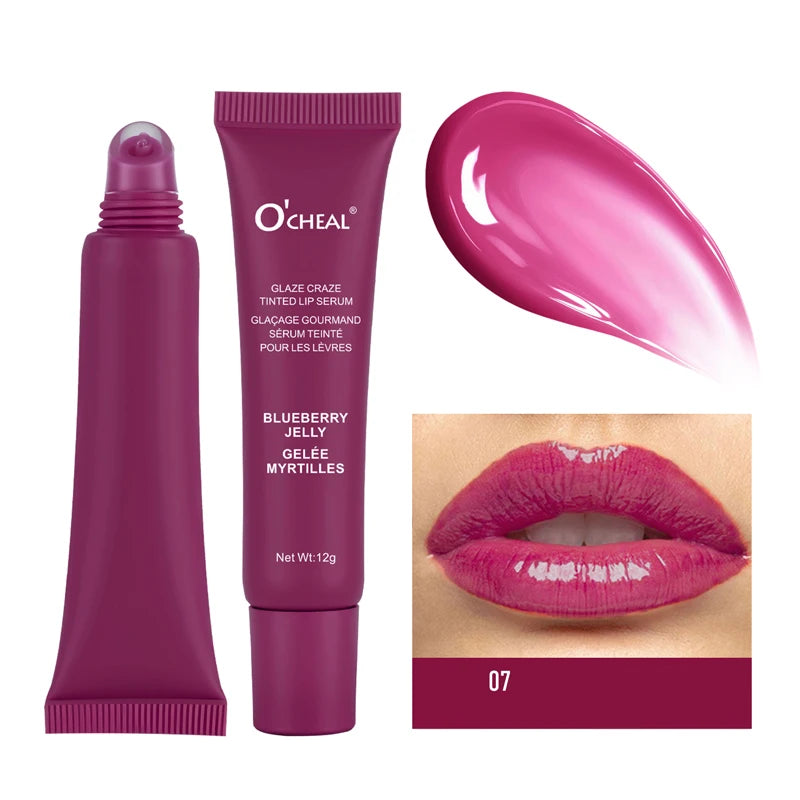 O'Cheal Glaze Tinted Lip Serum Moisturizing Gloss