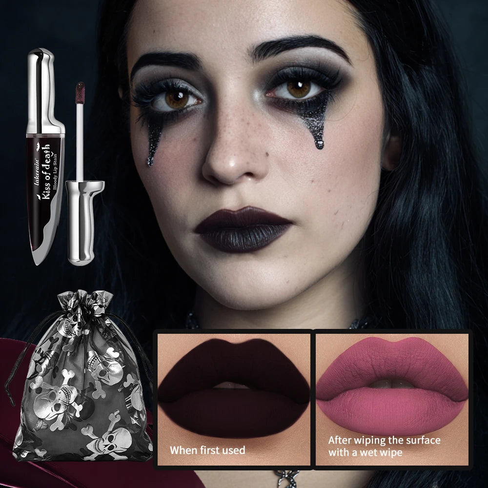 Bloody Matte Lip Stain for Halloween and Costume Makeup