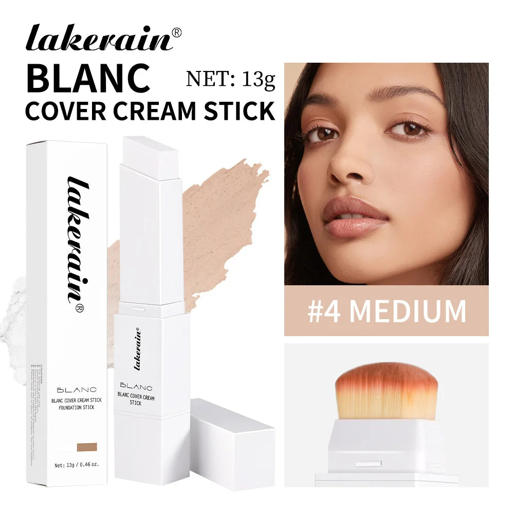 Dual-Ended Waterproof Foundation Stick with Built-in Brush - 22