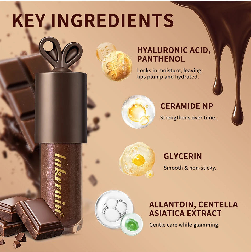 Chocolate Glow Moisturizing Plumping Lip Gloss - 14