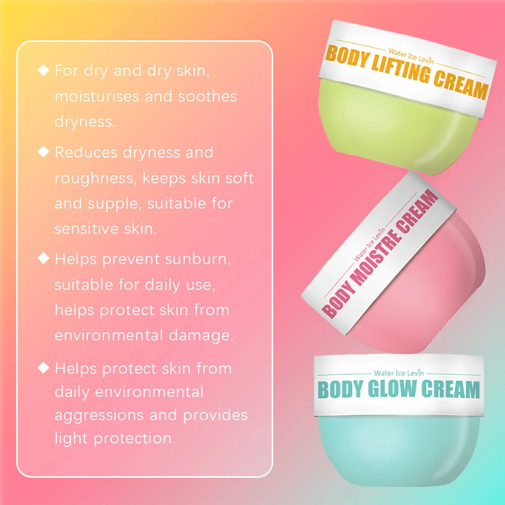 Water Ice Levin Body Glow Cream Firming and Moisturizing Lifting Set