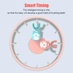 Kids Dinosaur Sonic Electric Toothbrush U-Shaped Rechargeable Brush