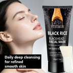 YUITIKUE Black Rice Peel Off Facial Mask for Blackhead Removal and Pores
