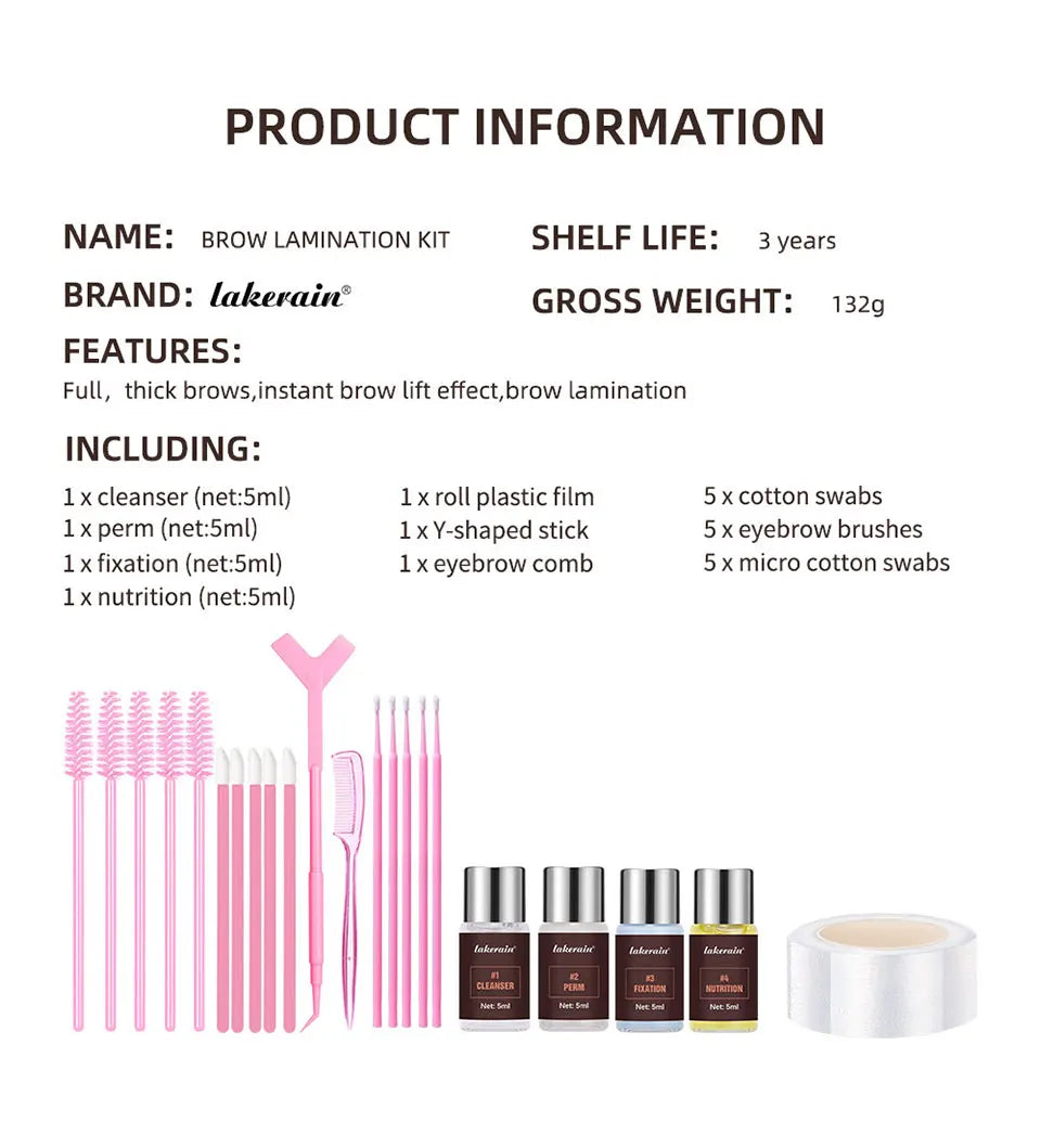 Professional Eyebrow Lamination Kit for Full and Defined Brows - 26