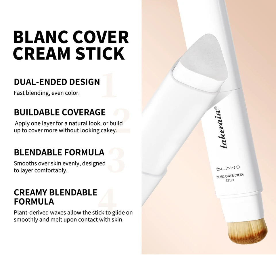 Color-Adapting Foundation Stick with Built-in Blending Brush