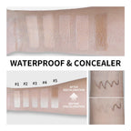 Dual-Ended Waterproof Foundation Stick with Built-in Brush