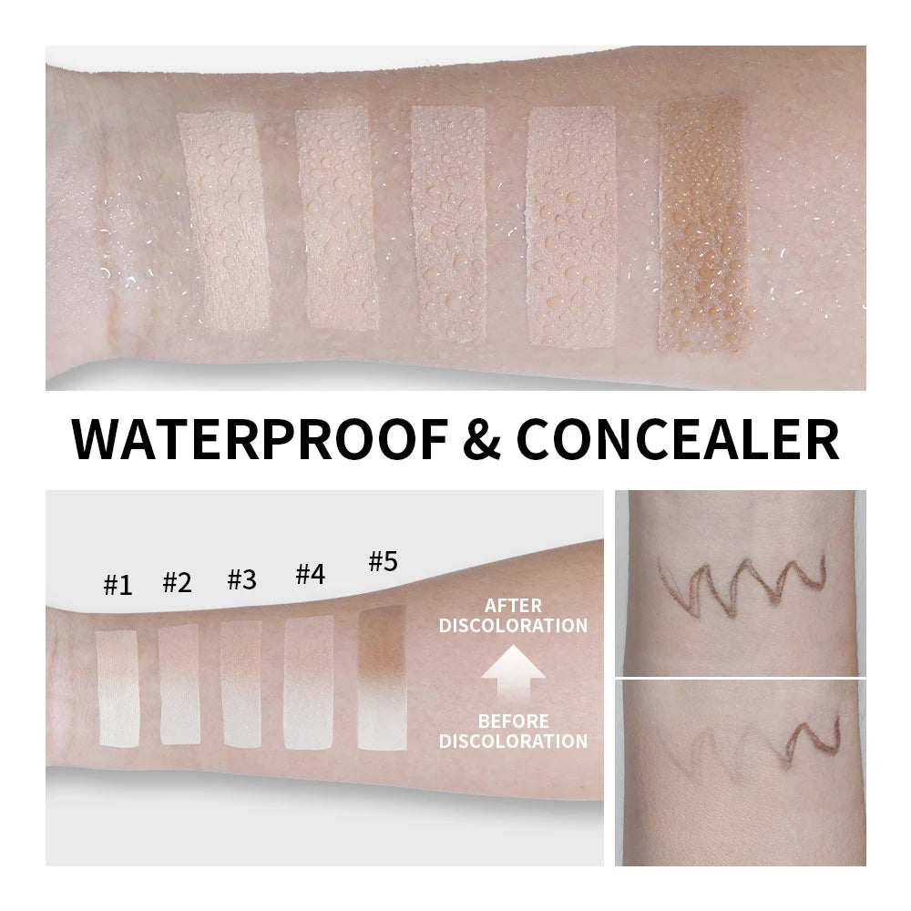 Full Coverage Foundation Cream Stick with Blending Brush - 6