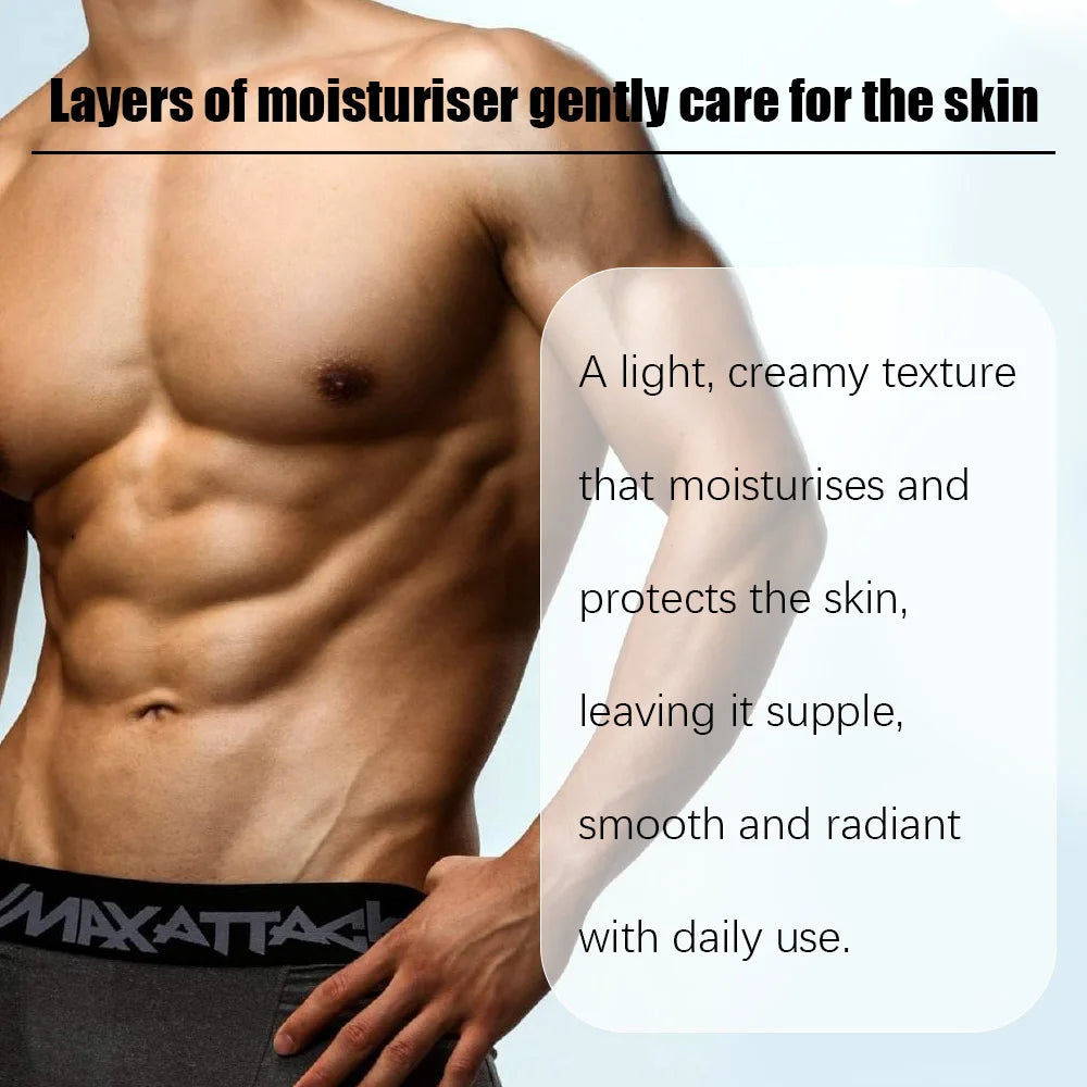 Water Ice Levin Men Dry Body Lotion Sweat Control Moisturizing Cream