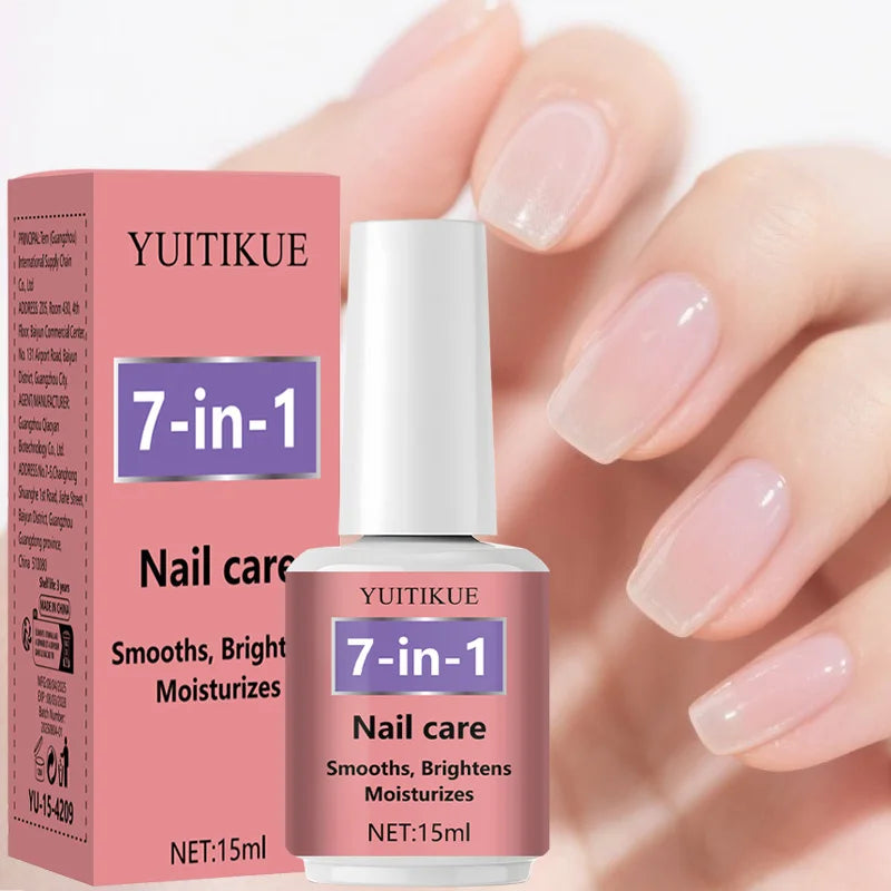 YUITIKUE 7-in-1 Nail Treatment Polish Moisturizing Base and Top Coat - 3