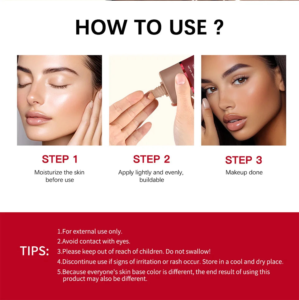 Matte Finish Liquid Foundation Concealer