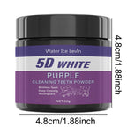 Purple Teeth Whitening Powder Deep Cleaning Tooth Polish 50g