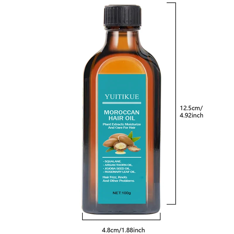 Moroccan Plant Extract Hair Oil Repair and Frizz Treatment 100g - 6