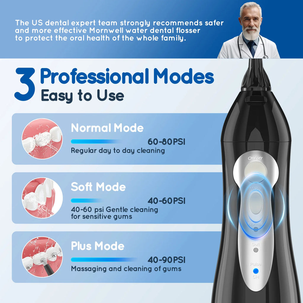 Electric Toothbrush and Water Flosser Oral Care Combo