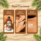 Coconut Bronzing Tanning Oil for Face and Body 100g