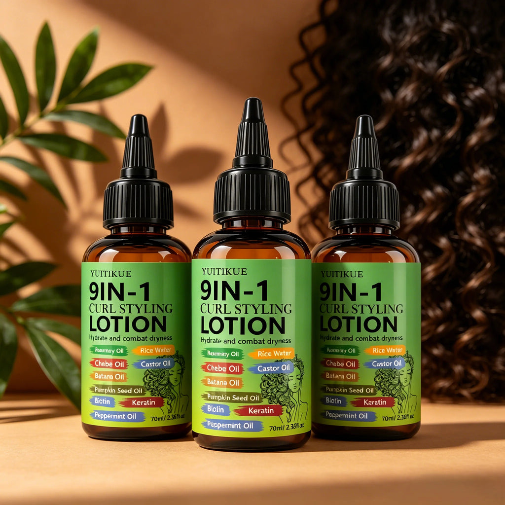9-in-1 Curl Styling Lotion 70ml Anti-Frizz Hydrating Hair Conditioner