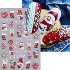 3D Christmas Cartoon Nail Art Stickers