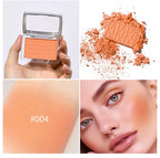 Embossed Matte Blush Palette with Makeup Brush