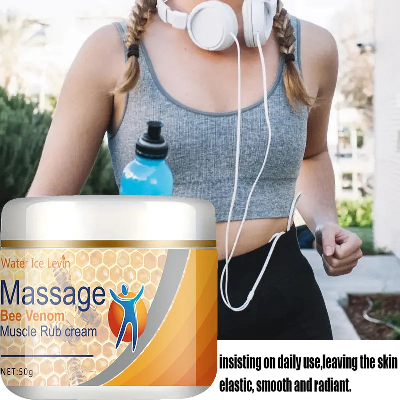 Bee Venom Muscle Massage Cream Soothing Body Rub 50g