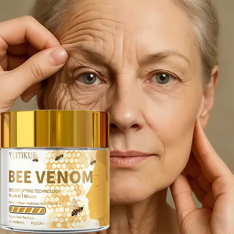 YUITIKUE Bee Venom Face Cream Instant Lifting Anti-Wrinkle Moisturizer