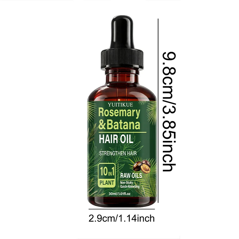 Rosemary Batana Hair Oil 10-in-1 Strengthening Serum for Hair Growth