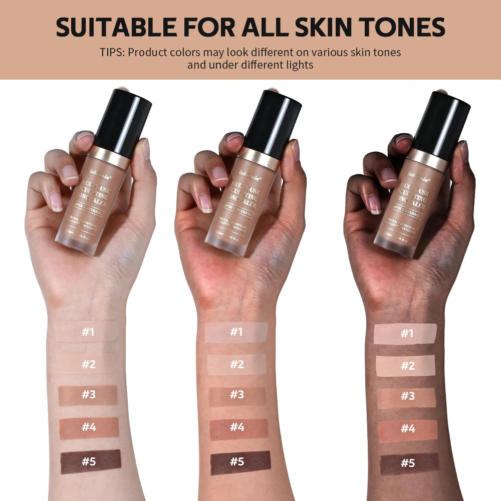 Multi-Use Waterproof Liquid Concealer for Face and Contouring