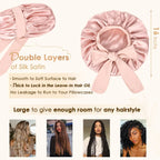 Satin Sleep Bonnet with Adjustable Long Tie for Hair Protection