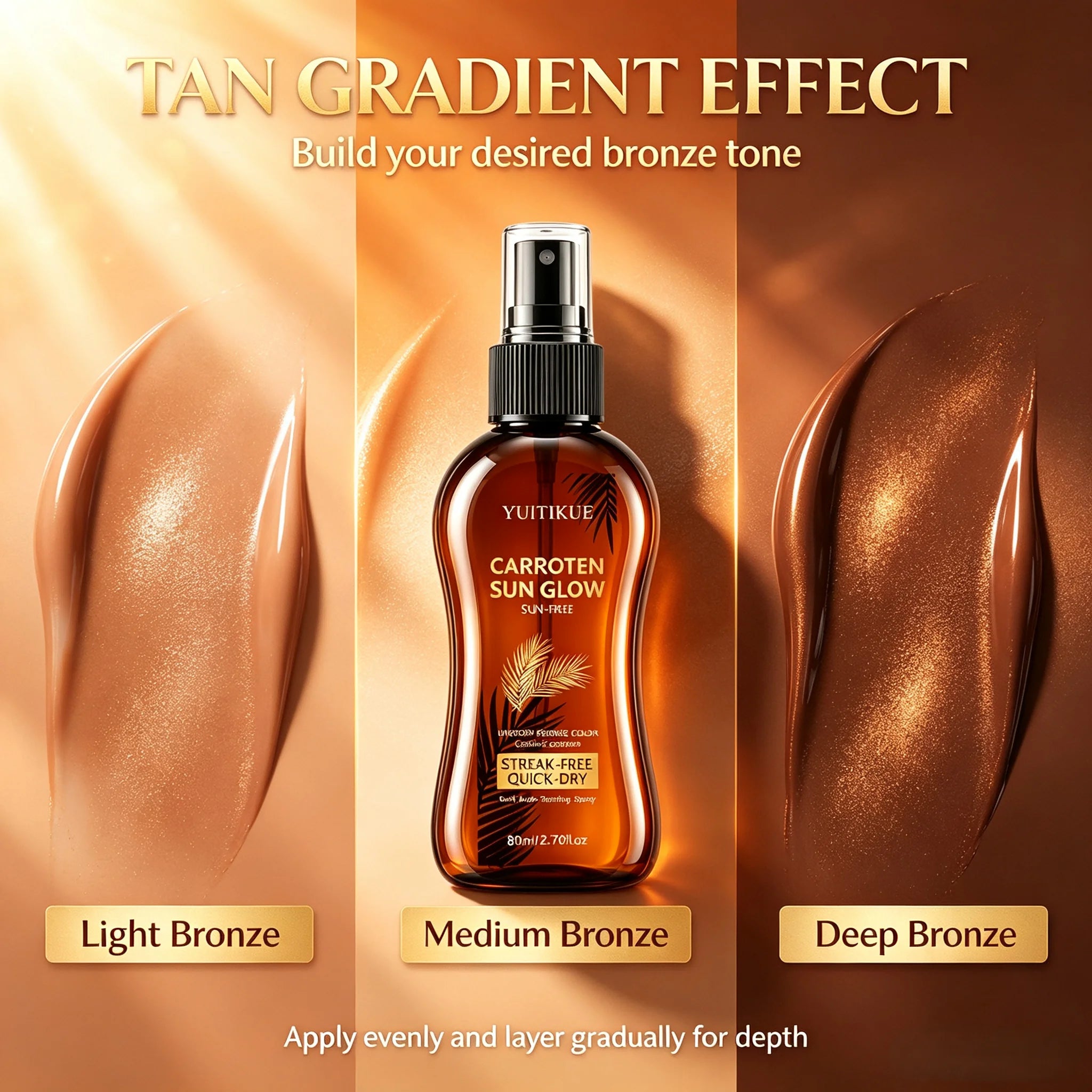 YUITIKUE Self Tanning Spray Streak Free Bronzing Sunless Tanning Mist - 5