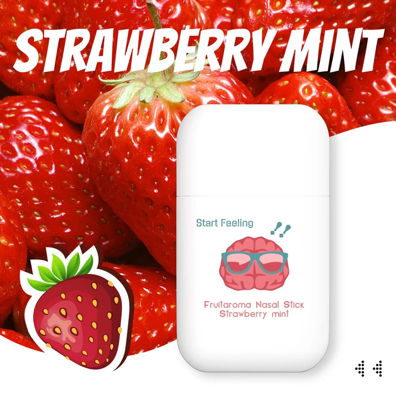 Refreshing Fruit Scent Nasal Energy Stick for Alertness