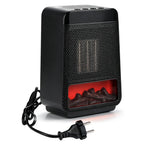 Portable Electric Space Heater with Flame Effect