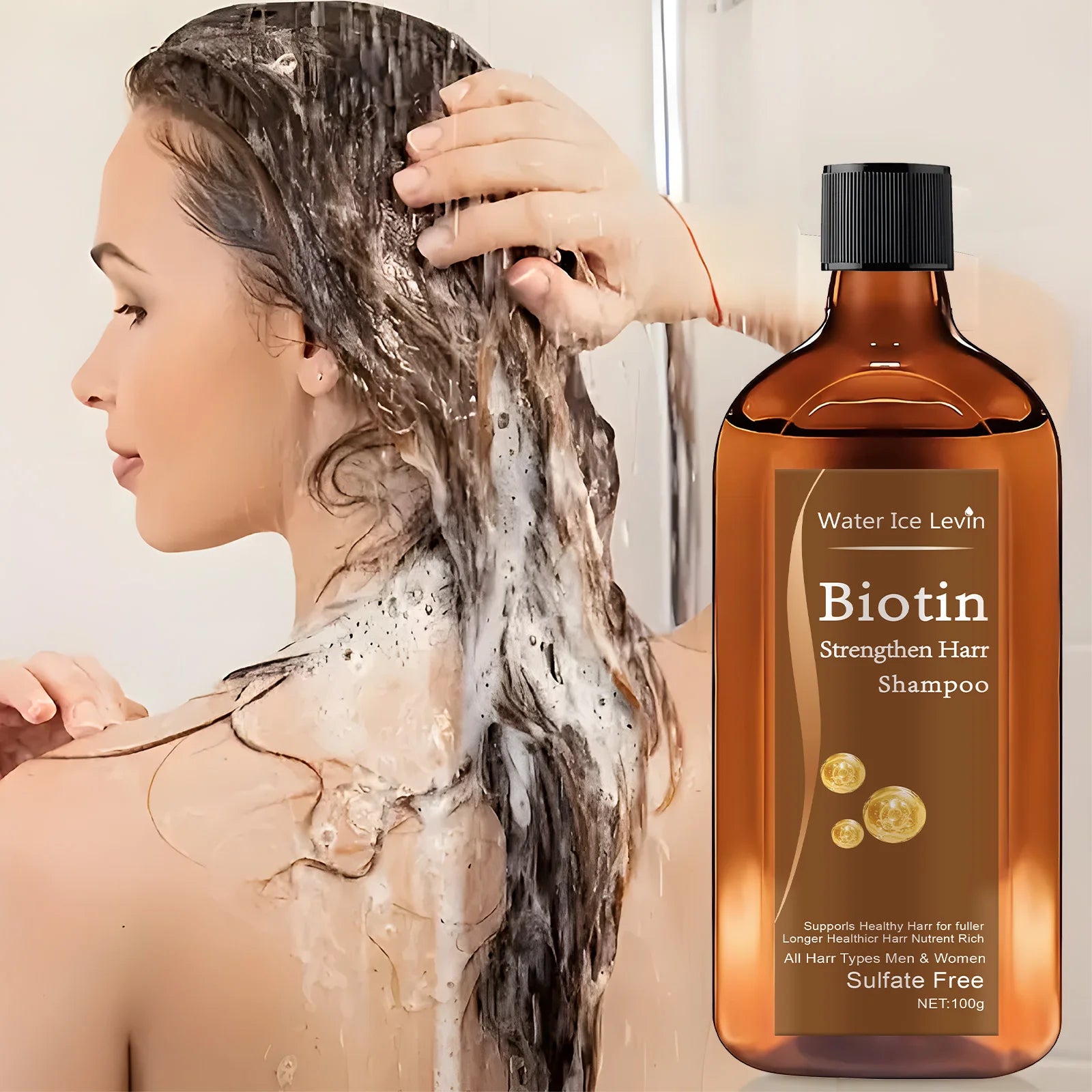 Biotin Hair Growth Shampoo for Men and Women 100g - 4