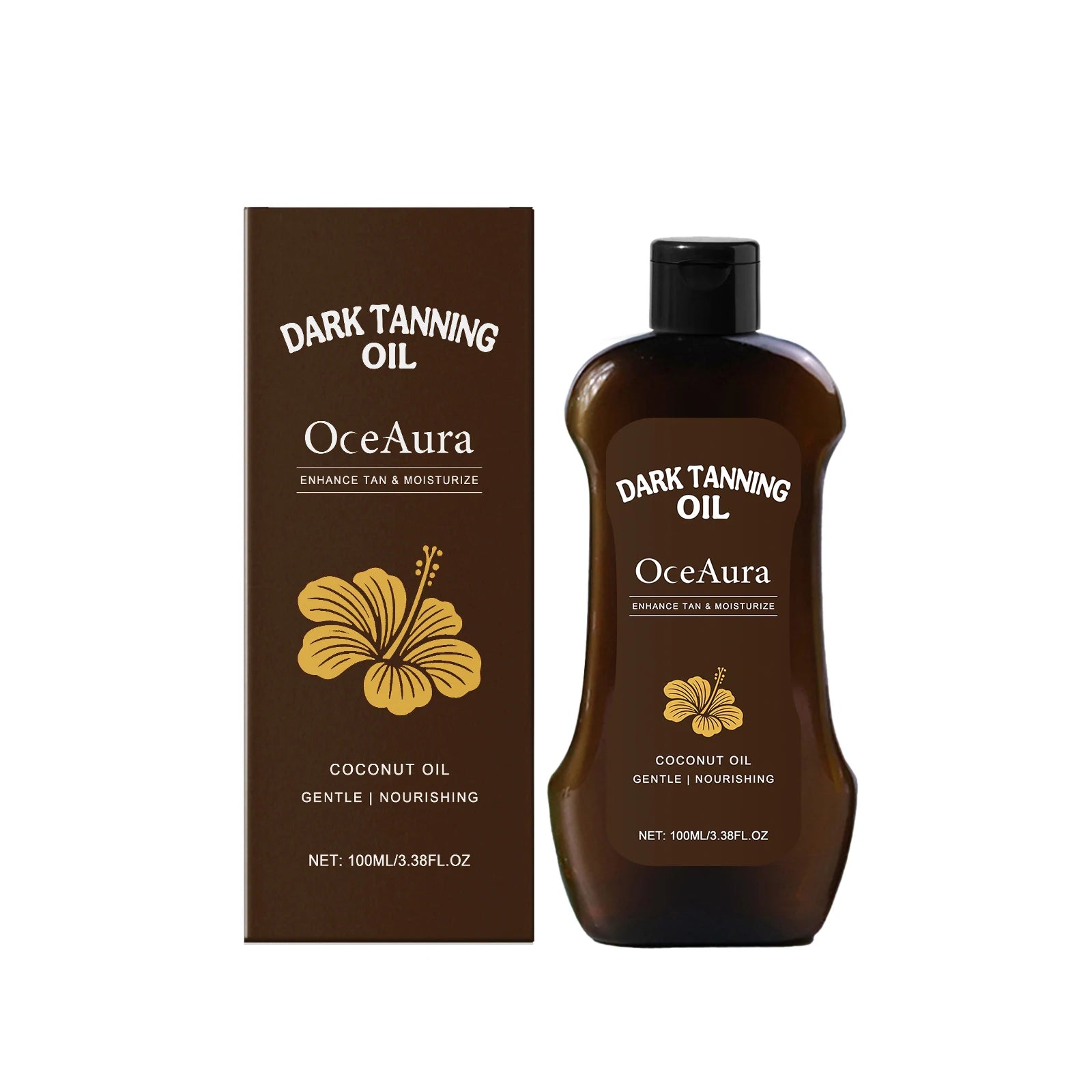 Coconut Oil Dark Tanning Body Oil for Deep Bronze Tan - 7